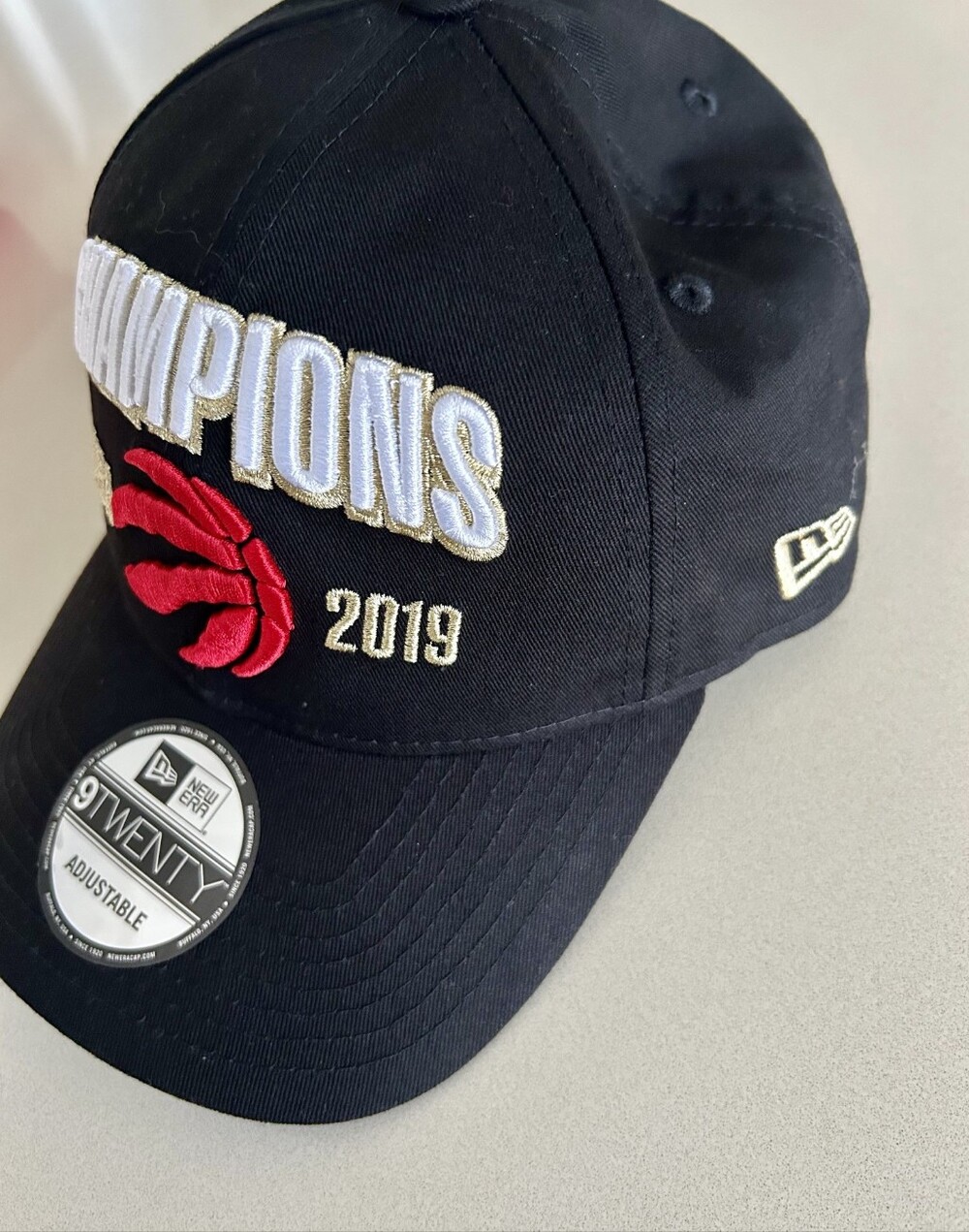 NBA New Era Black Cap with 'Champions 2019' Embroidery Toronto Raptors